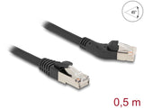 Delock 80598 Rj45 Network Cable Cat.6A S/Ftp Plug 45° Left Angled