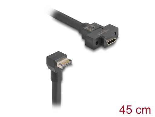 Delock 85326 Cable Usb 10 Gbps Type-E Key A 20 Pin Male