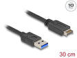 Delock 85449 Usb 10 Gbps Cable Usb Type-E Key A 20 Pin Male To Usb Type-A Male