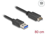 Delock 85411 Usb 10 Gbps Cable Usb Type-E Key A 20 Pin Male To Usb Type-A Male