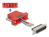 Delock 67094 D-Sub 25 Pin Male To Rj12 Female Assembly Kit Red