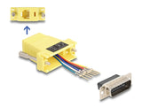 Delock 67086 D-Sub 15 Pin Male To Rj12 Female Assembly Kit Yellow