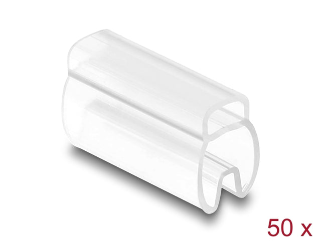 Delock 80951 Cable Marker For Cable Diameter 4 - 7 Mm 50 Pieces Transparent