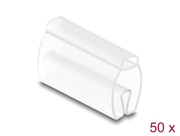 Delock 80952 Cable Marker For Cable Diameter 6 - 10 Mm 50 Pieces Transparent