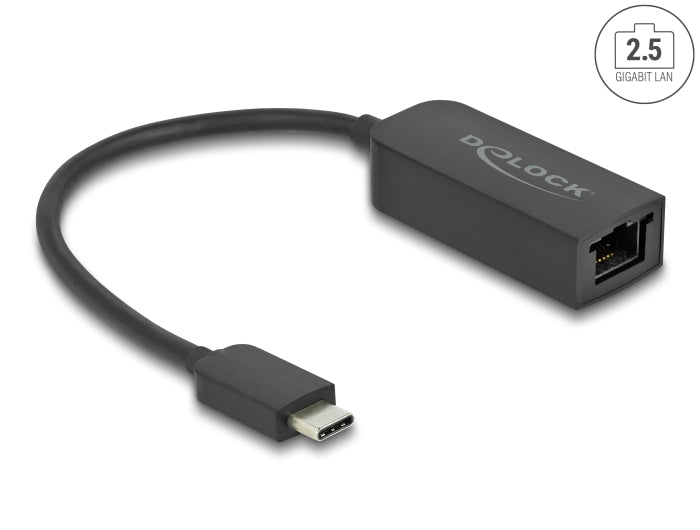 Delock 66645 Adapter Usb Type-C™ Male To 2.5 Gigabit Lan Compact