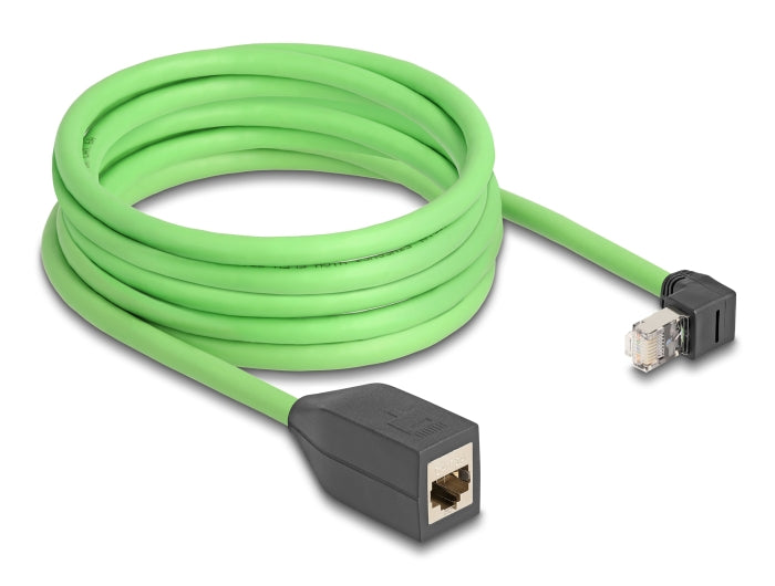 Delock 80885 Rj45 Network Extension Cable Cat.6A Plug Angled To Jack Sf/Utp