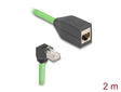 Delock 80887 Rj45 Network Extension Cable Cat.6A Plug Angled To Jack Sf/Utp