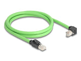 Delock 80895 Rj45 Network Cable Cat.6A Plug To Plug Downwards Angled Sf/Utp N