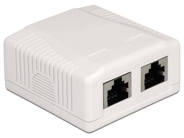 Delock 86197 Network Wall Outlet 2 Port Cat.6A Lsa