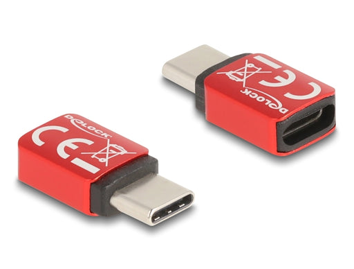 Delock 60689 Usb Data Blocker Usb Type-C™ Male To Usb Type-C™ Female 240 W