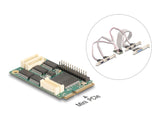 Delock 95279 Mini Pcie I/O Pcie Full Size 4 X Serial Rs-232, 1 X Parallel