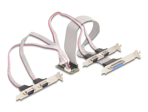 Delock 95279 Mini Pcie I/O Pcie Full Size 4 X Serial Rs-232, 1 X Parallel