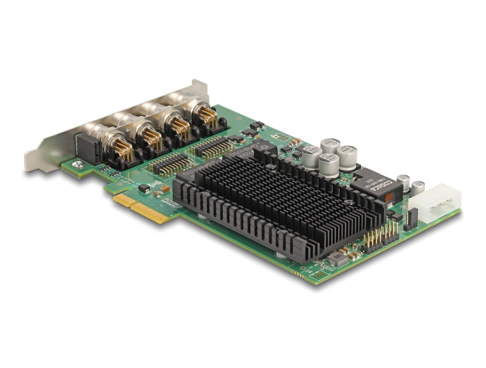 Delock 86054 Pci Express X4 Card To 4 X M12 Gigabit Lan Poe+