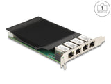 Delock 86068 Pci Express X4 Card To 4 X Rj45 Gigabit Lan Poe+