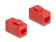 Delock 90641 Keystone Module Rj45 Jack To Rj45 Jack Cat.6A Utp Red