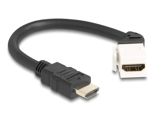 Delock 90319 Keystone Module Cable Hdmi Male To Female 45° Angled