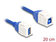 Delock 86970 Keystone Module Cable Usb 5 Type-A Female To Usb Type-B Female