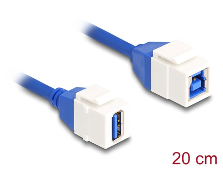 Delock 86970 Keystone Module Cable Usb 5 Type-A Female To Usb Type-B Female