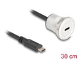 Delock 88183 Usb 10 Gbps Type-C™ Built-In Female With Cable Plug 30 Cm