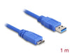 Delock 82531 Cable Usb 3.0 Type-A Male > Usb 3.0 Type Micro-B Male 1 M Blue