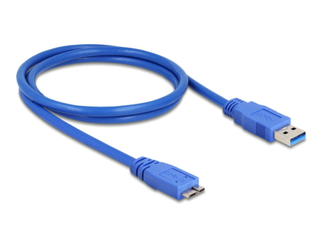 Delock 82531 Cable Usb 3.0 Type-A Male > Usb 3.0 Type Micro-B Male 1 M Blue