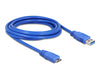 Delock 82533 Cable Usb 3.0 Type-A Male > Usb 3.0 Type Micro-B Male 3 M Blue