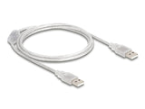 Delock 83887 Cable Usb 2.0 Type-A Male > Usb 2.0 Type-A Male 1 M Transparent