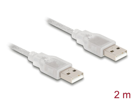 Delock 83889 Cable Usb 2.0 Type-A Male > Usb 2.0 Type-A Male 2 M Transparent