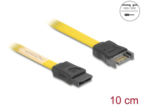 Delock 83948 Sata 6 Gb/S Extension Cable 10 Cm Yellow