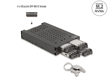 Delock 47111 3.5″ Mobile Rack For 4 X M.2 Nvme Ssd With Oculink Connector