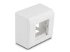 Delock 81332 Easy 45 Surface-Mounted Housing 82 X 82 Mm, White