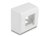 Delock 81332 Easy 45 Surface-Mounted Housing 82 X 82 Mm, White