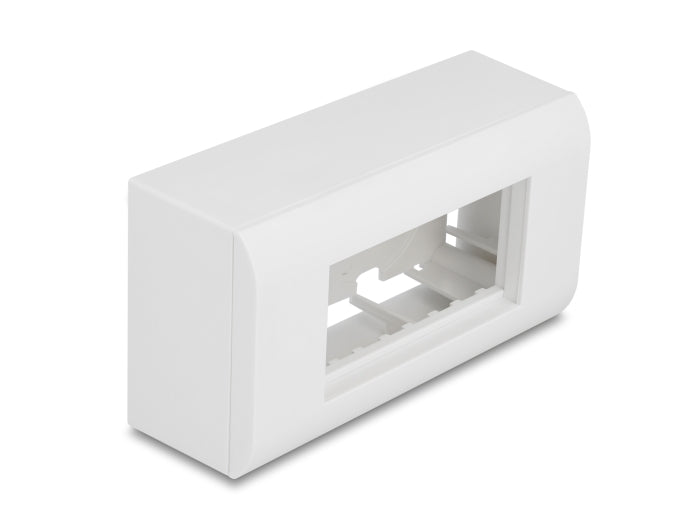 Delock 81333 Easy 45 Surface-Mounted Housing 152 X 82 Mm, White