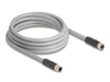 Delock 80540 M12 Cable L-Coded 5 Pin Male To Female Pur