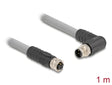 Delock 80546 M12 Cable L-Coded 5 Pin Male Right Angled To Female Straight Pur