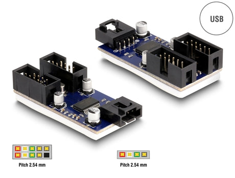 Delock 61100 Usb 2.0 Pin Header Male Hub 2 Port