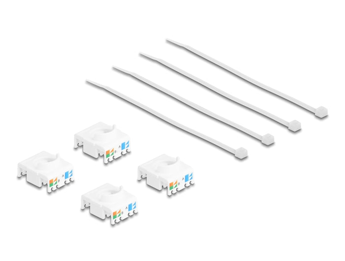 Delock 86050 Keystone Module Rj45 Jack Cat.6A Stp 4 Pieces