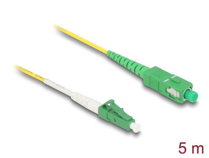 Delock 83865 Cable Optical Fibre Lc-Apc To Sc-Apc Simplex Singlemode Os2 5 M