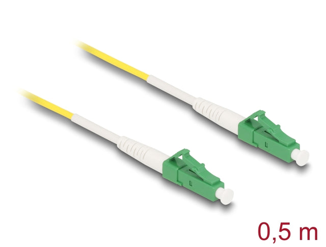 Delock 83219 Cable Optical Fibre Lc-Apc To Lc-Apc Simplex Singlemode Os2 0.5 M