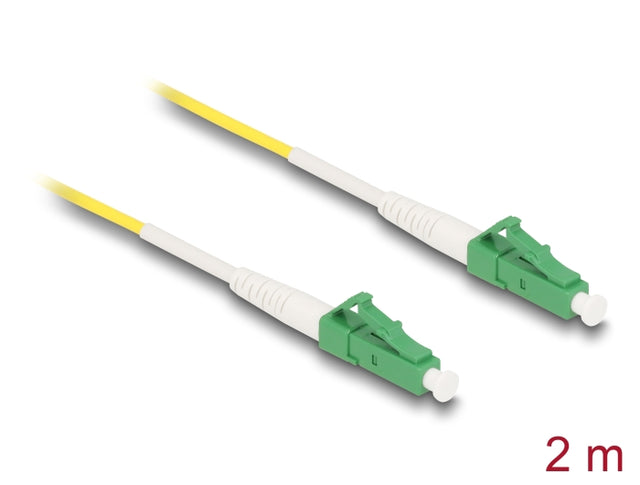 Delock 83222 Cable Optical Fibre Lc-Apc To Lc-Apc Simplex Singlemode Os2 2 M