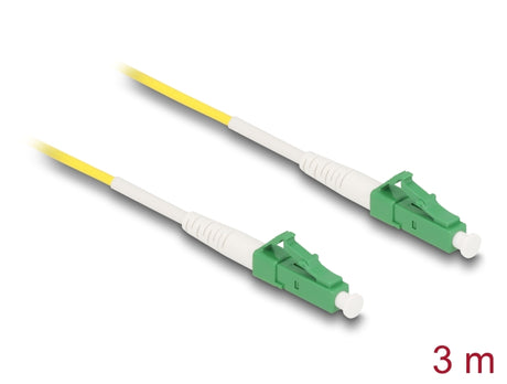 Delock 83229 Cable Optical Fibre Lc-Apc To Lc-Apc Simplex Singlemode Os2 3 M