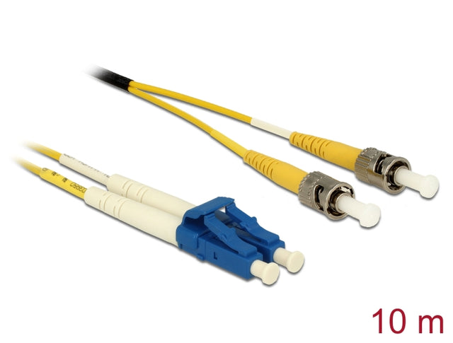 Delock 84696 Cable Optical Fibre Lc Duplex To St Duplex Singlemode Os2 10 M