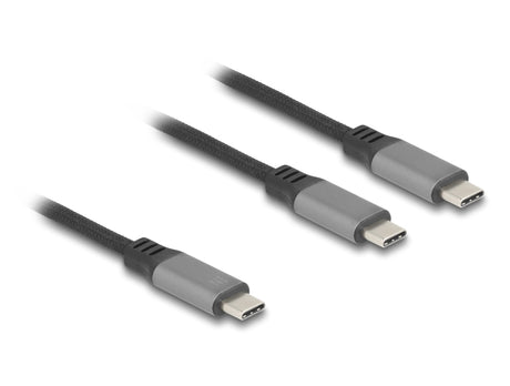 Delock 81271 Usb-C™ Y-Cable 1 X Male To 2 X Male Pd 3.0 100 W