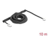 Delock 88482 Telephone Cable / Coiled Cable Rj11 Plug To Rj45 Plug Black 10 M