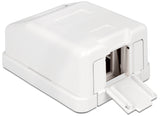 Delock 86235 Keystone Surface Mounted Box 1 Port With Dust Cover