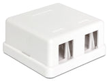 Delock 86207 Keystone Surface Mounted Box 2 Port