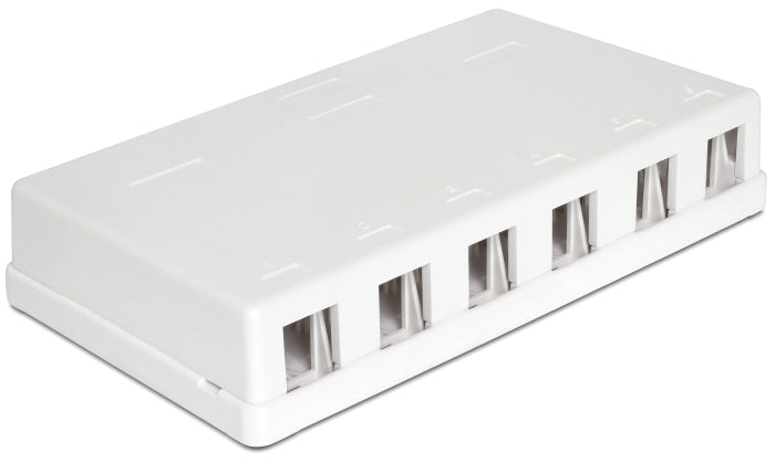 Delock 86227 Keystone Surface Mounted Box 6 Port