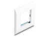 Delock 81300 Easy 45 Module Holder With Frame 80 X 80 Mm White