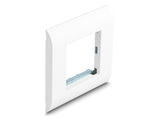 Delock 81300 Easy 45 Module Holder With Frame 80 X 80 Mm White