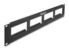 Delock 81378 Easy 45 19″ Patch Panel Cut-Out 4 X 90.5 X 45.2 Mm, 2U, Black